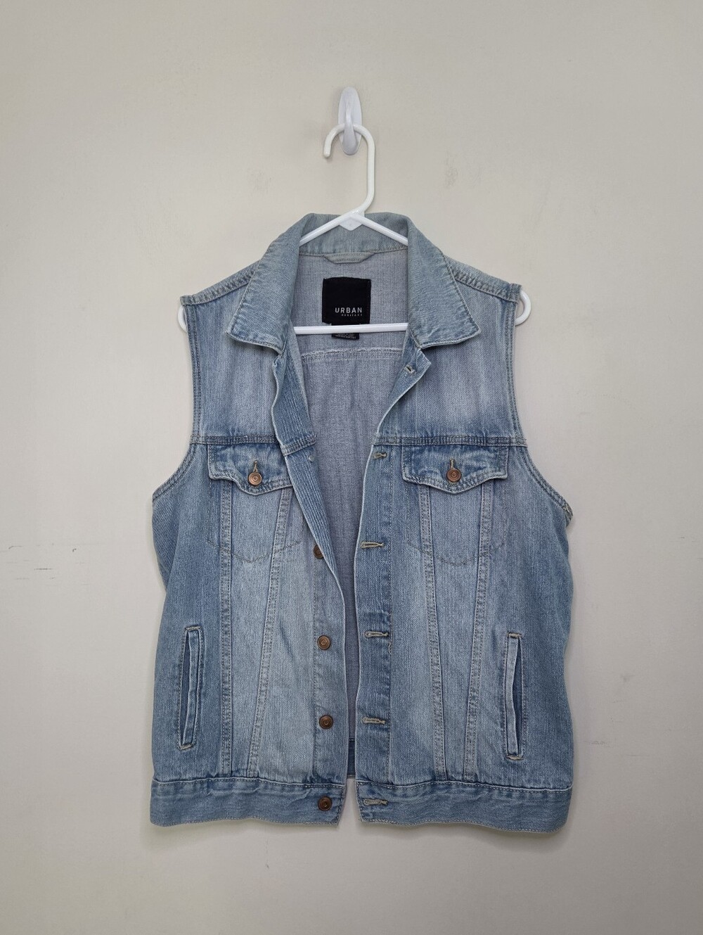 Women's Urban Heritage Denim Vest Sz Large
